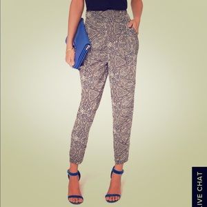 Shapes of Things to Come Ivory Print Harem Pants
